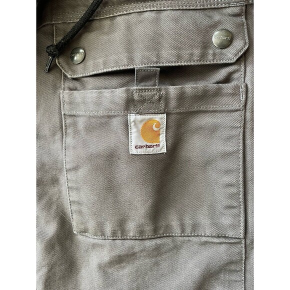 Carhartt Mens Gray Sherpa Lined Utility Jacket Relaxed Fit 103826 GVL 5XL - Picture 6 of 7